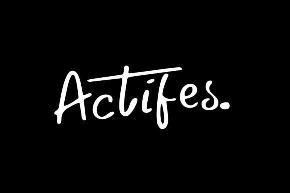Actifes: A Handwritten Script Font That Converts Scrollers Into Clickers