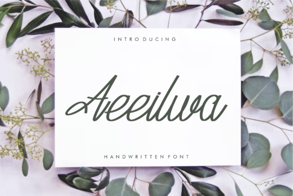 Aeeilwa: A Handwritten Font That Feels Like Home