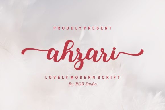 Ahzari Font: A Girly Script for Consistent, Trustworthy Branding