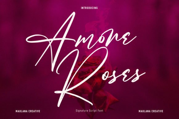 Amore Roses: A Handwritten Font That Elevates Brand Voice