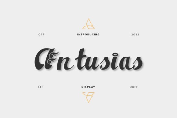 Antusias: A Bold Script Font That Actually Works in Real Branding