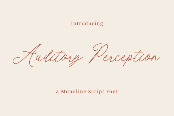 Auditory Perception: A Delicate Handwritten Font for Digital Brand Warmth