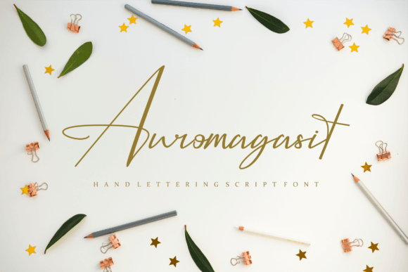 Auromagasit Handwritten Font for Crafters & Makers