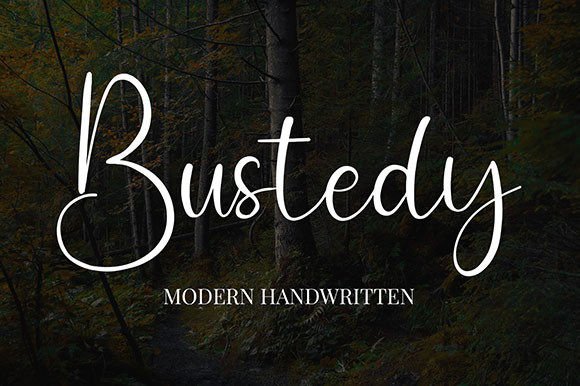Bustedy: A Thoughtful Script Font for Calm, Human-Centered Design