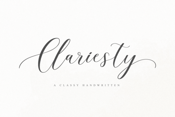 Clariesty: A Classy Handwritten Font for Digital Branding