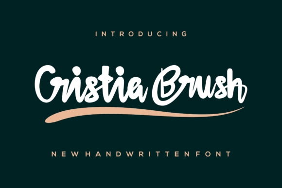 Cristiabrush: A Modern Script Font for Editorial Elegance