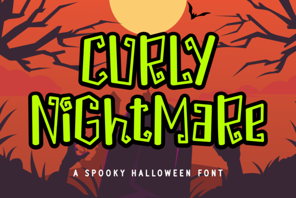 Curly Nightmare: A Handwritten Font That Feels Like a Smile