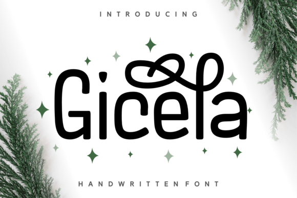 Gicela: A Modern Handwritten Font for Digital Branding