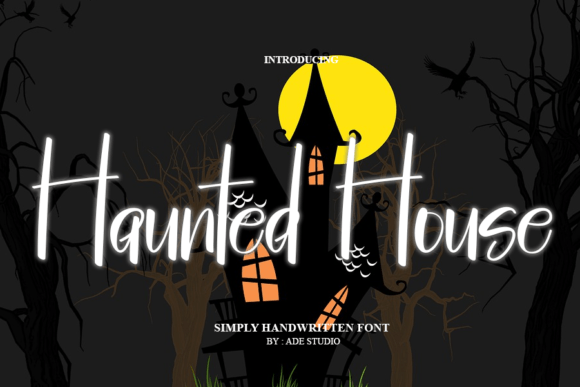 Haunted House Font: A Handwritten Display Typeface for Distinctive Web Design