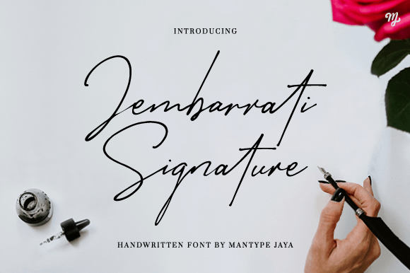 Jembarrati Signature: A Handwritten Font That Makes Your Brand Feel Human