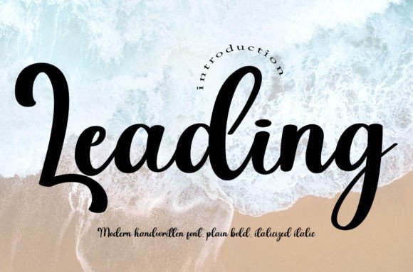 Leading: A Handwritten Font That Builds Trust
