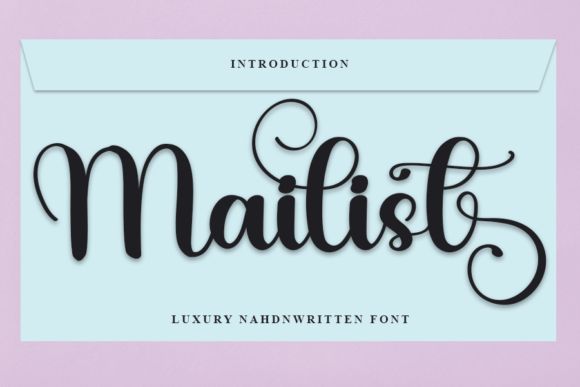 Mailist: A Handwritten Font for Editorial Elegance