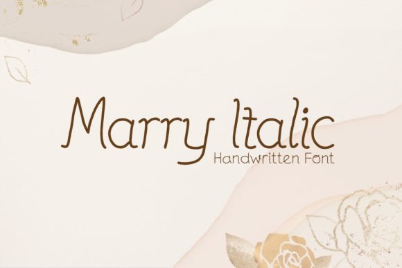 Marry Italic: A Playful Handwritten Font for Digital Branding