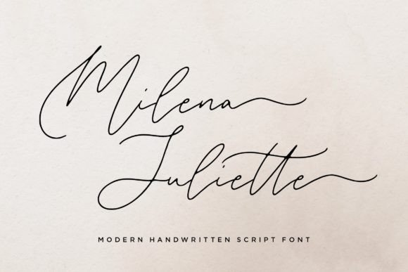 Milena Juliette: A Handwritten Font That Feels Like a Quiet Conversation