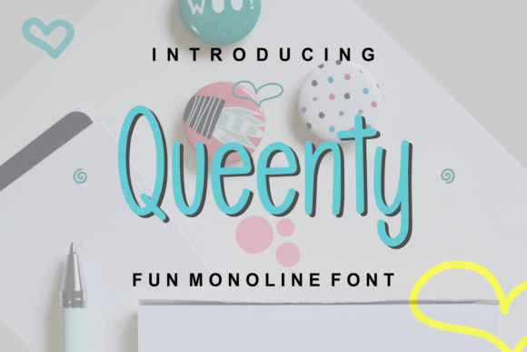 Queenty: A Handwritten Font That Feels Like a Warm Welcome