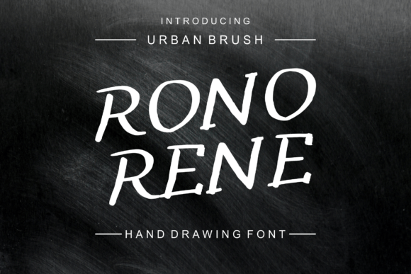 Rono Rene: A Handwritten Brush Font for Authentic Handmade Style