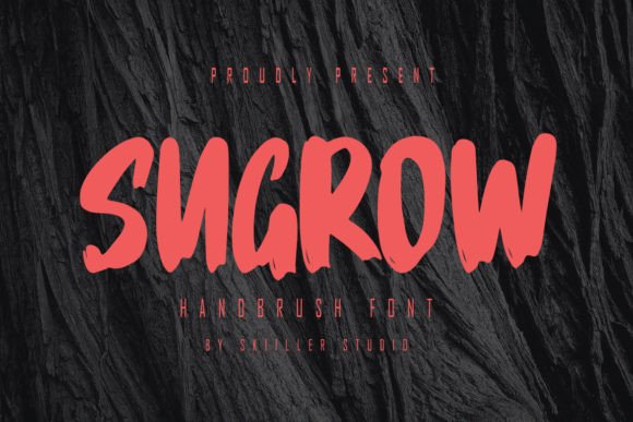 Sugrow: A Confident Handwritten Font for Small Business Branding