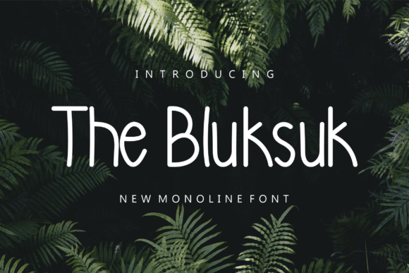 Thebluksuk: A Classy Handwritten Font for Small Business Branding